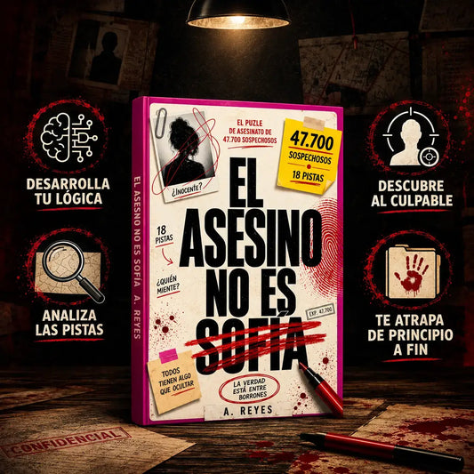 3X1 | El Asesino No Es Sofía: 47.700 Sospechosos, 18 Pistas, 1 Nombre + 2 Libros de Regalo