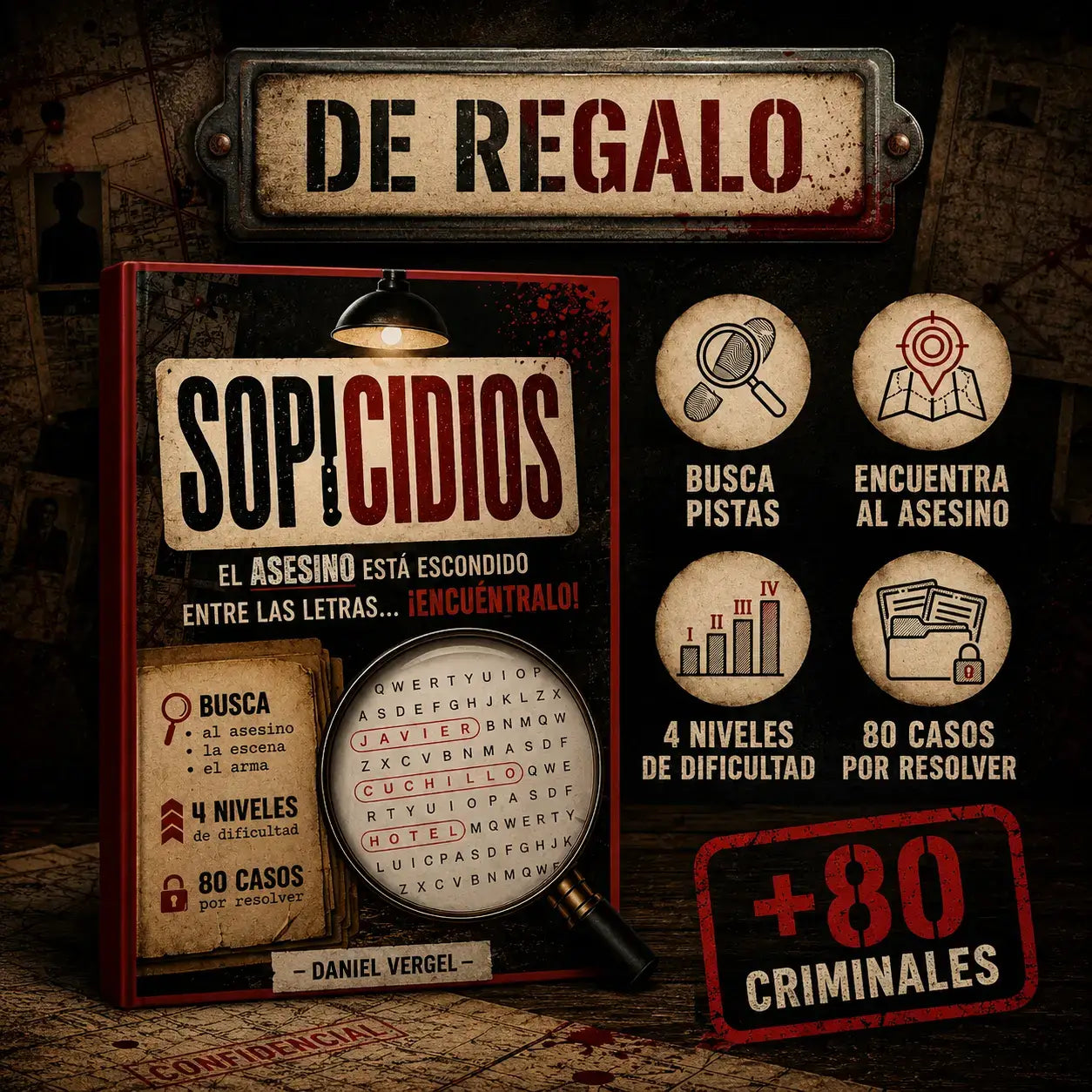 3X1 | El Asesino No Es Sofía: 47.700 Sospechosos, 18 Pistas, 1 Nombre + 2 Libros de Regalo