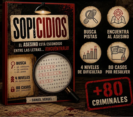 Sopicidios: El Asesino está escondido entre las letras... ¡Encuéntralo!